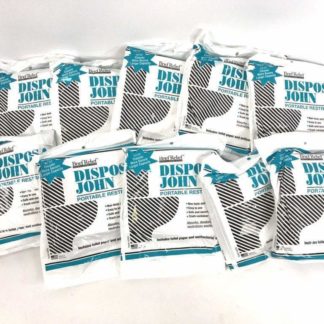 10 Pack Disposa-John Wag Bag, Go Anywhere Portable Toilet Kit Replacement Refill Bag