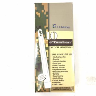 10 Pack of 6" Cyalume Chemlight Infrared Light Sticks, 3 Hr