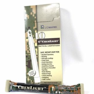 10 Pack of 6" Cyalume Chemlight Light Sticks, Long Lasting 8 to 12-Hrs