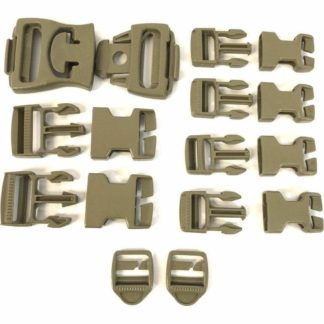 16 Piece Army Molle Replacement Buckle Set