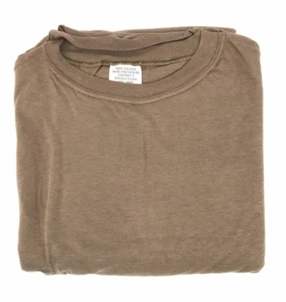 3 Pack Crew Neck Combed Cotton, US Army Coyote Brown T-Shirt, Skilcraft DSCP