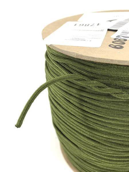 Green Paracord 550, Parachute Cord Mil-Spec 200FT, 100% Nylon Rope Survival  Gear and Equipment, Heavy Duty Rope for Bracelet, Leashes, Lanyards and