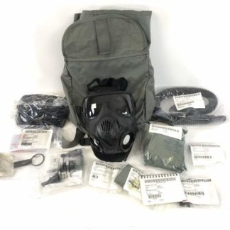 Army M50 Gas Mask with Case and Accessories, Size Large