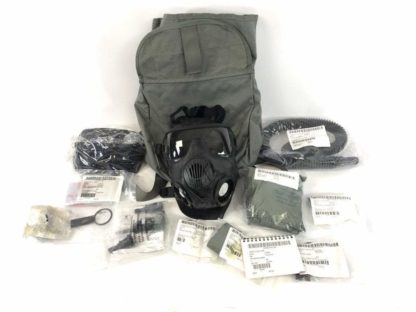 Army M50 Gas Mask with Case and Accessories, Size Large