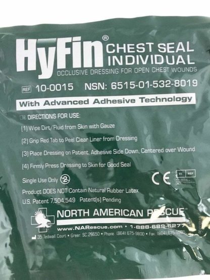 Army Medical Hyfin Chest Seal, Exp 01/2020