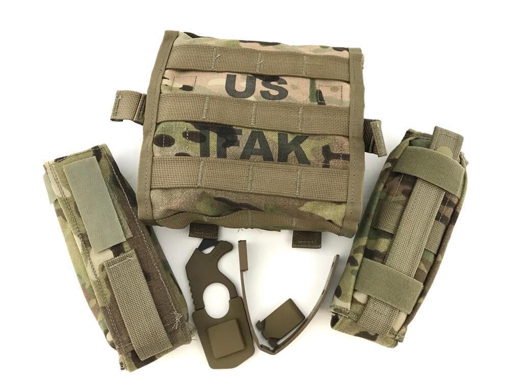 Army Multicam Complete IFAK II Kit, Improved First Aid Kit II. 
