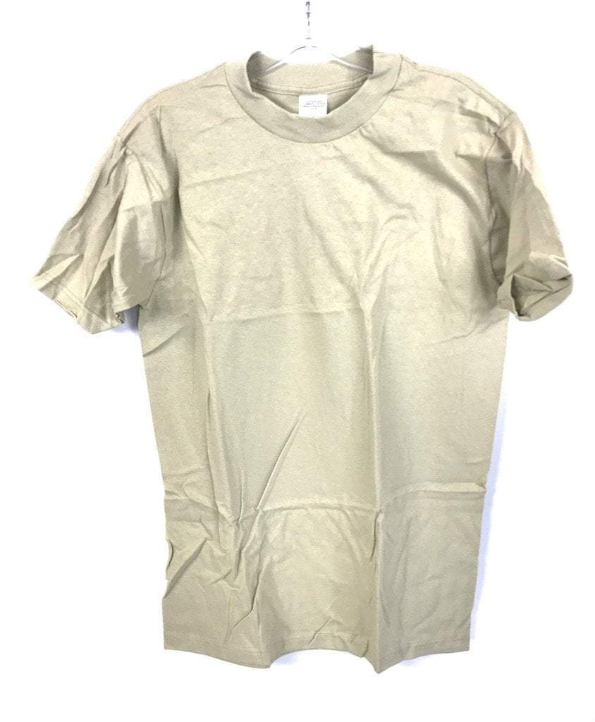 3 Pack, US Army Sand Tan Cotton T-Shirt, Crew Neck [Genuine Issue]