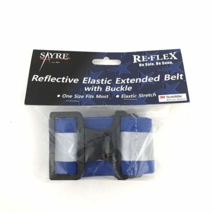 Blue Reflective Elastic PT Belt with Buckle
