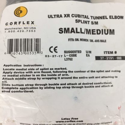 Corflex Cubital Tunnel Elbow, Small/Medium