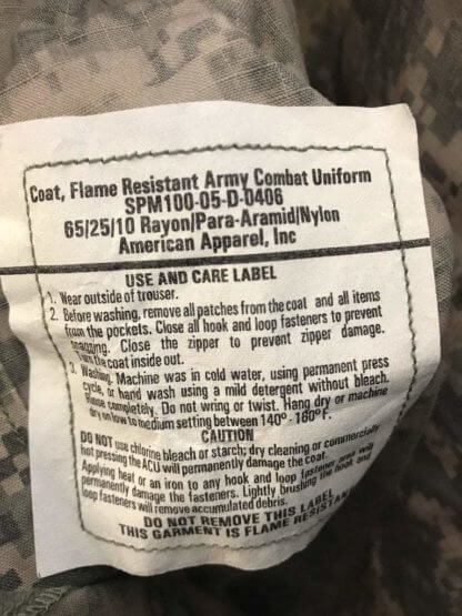 Flame Resistant Army Combat Uniform (FRACU) Coat, Digital Jacket