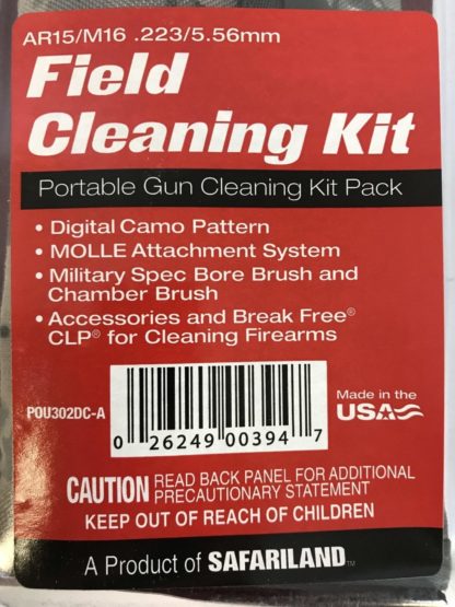 KleenBore AR15 and M16 Field Cleaning Kit for .223mm and .556mm with ACU case