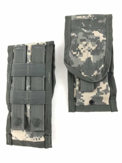 M-4 Double Mag Pouch, ACU 2-Pack - Molle View