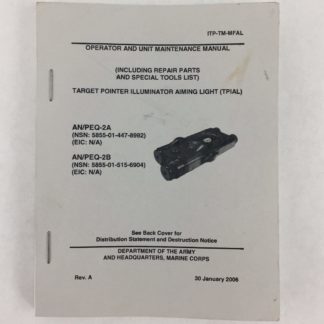 Operator and Unit Maintenance Manual for TPIAL