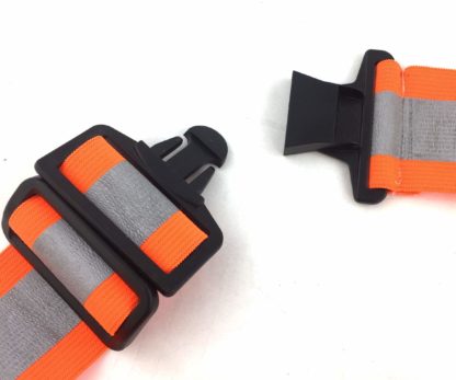 Orange Reflective Elastic PT Belt with Buckle