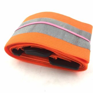 Orange Reflective Elastic PT Belt with Buckle
