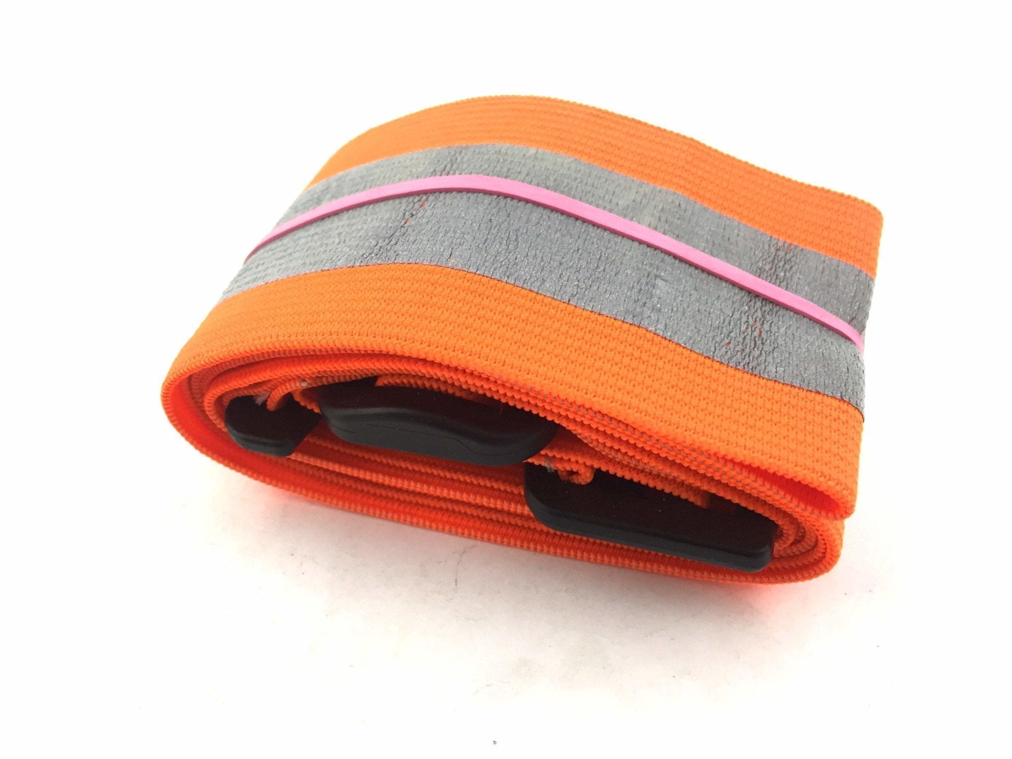 Orange Reflective Elastic PT Belt with Buckle