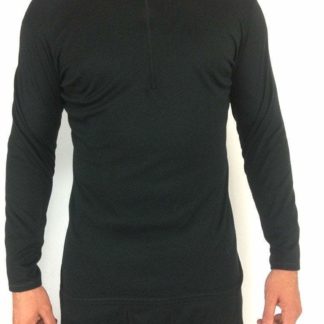 POLARTEC Mid Weight Thermal Undershirt, Layer 2 ECWCS Black Shirt