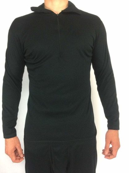 POLARTEC Mid Weight Thermal Undershirt, Layer 2 ECWCS Black Shirt