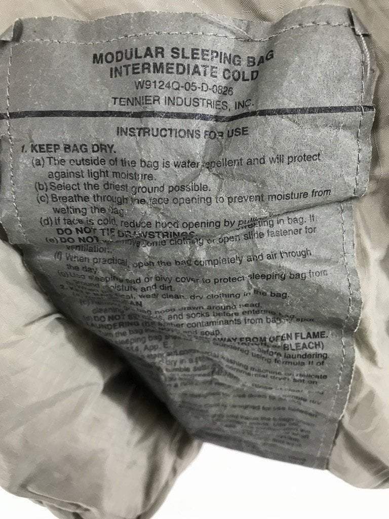 Military Issue Modular Intermediate Sleep System Army Surplus Online