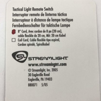 Streamlight TL-Series 8" Super TAC Light Remote Switch
