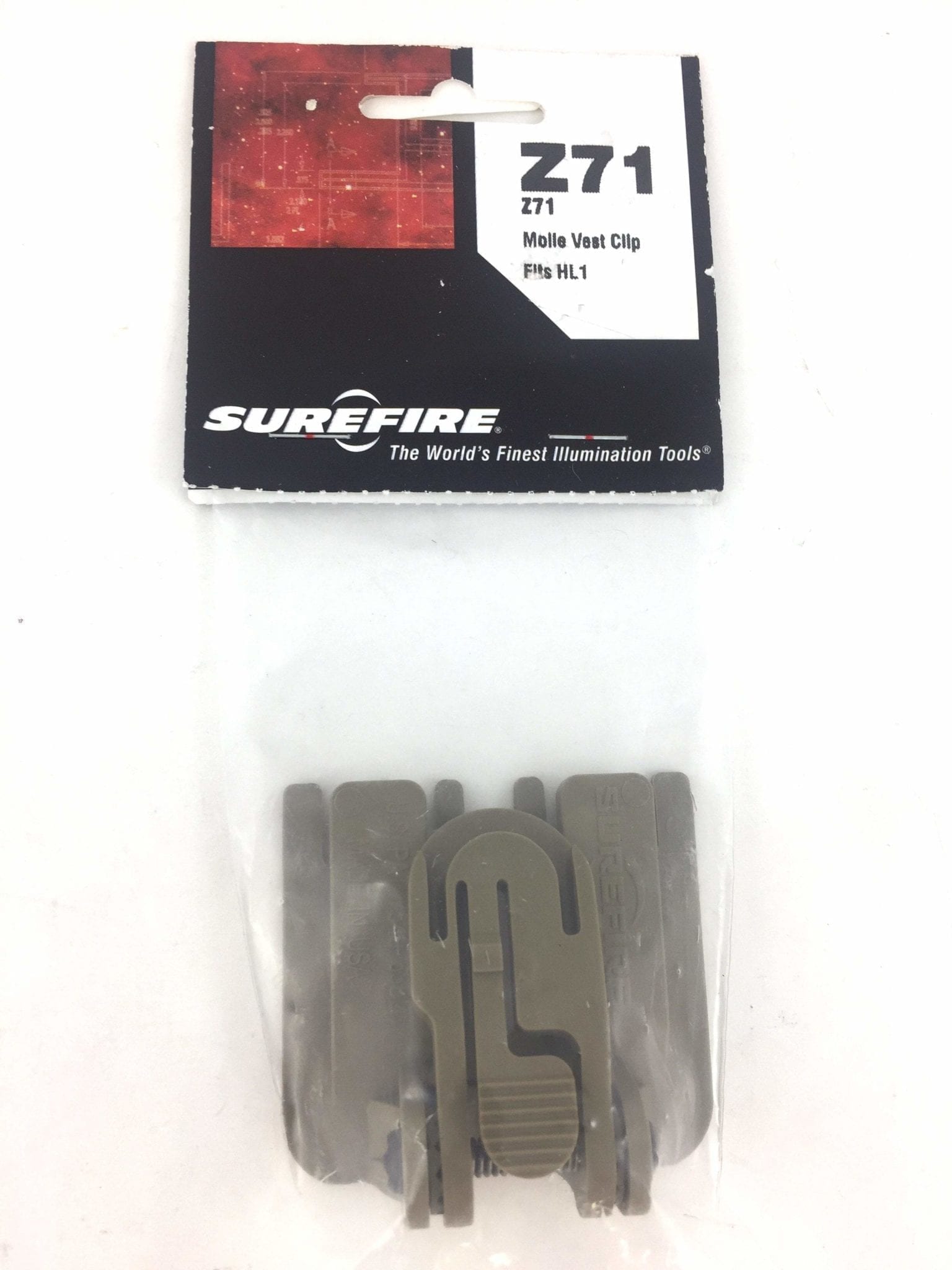 Surefire Z71 MOLLE Clip for Helmet Light Venture Surplus