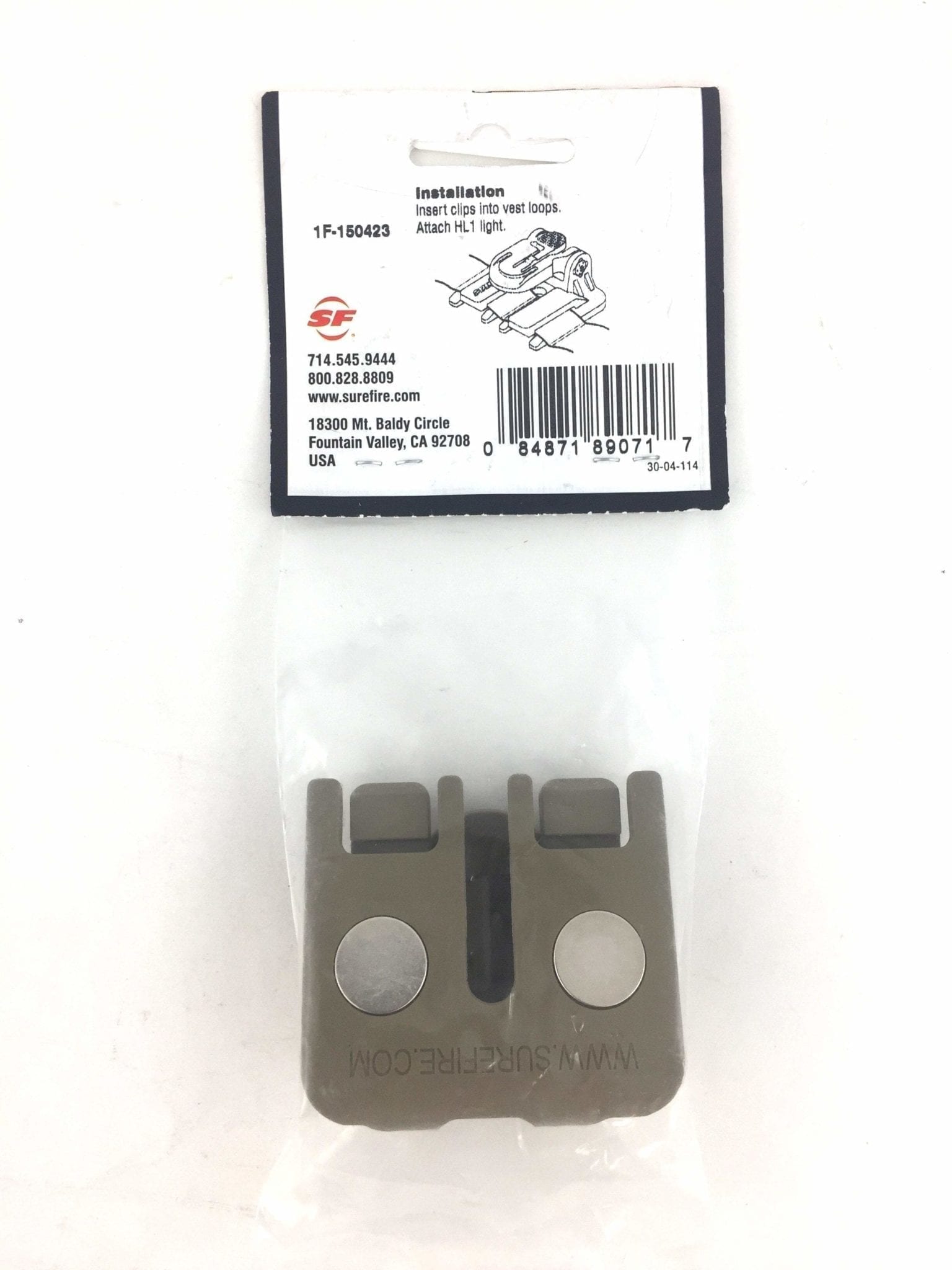 Surefire Z71 MOLLE Clip for Helmet Light Venture Surplus