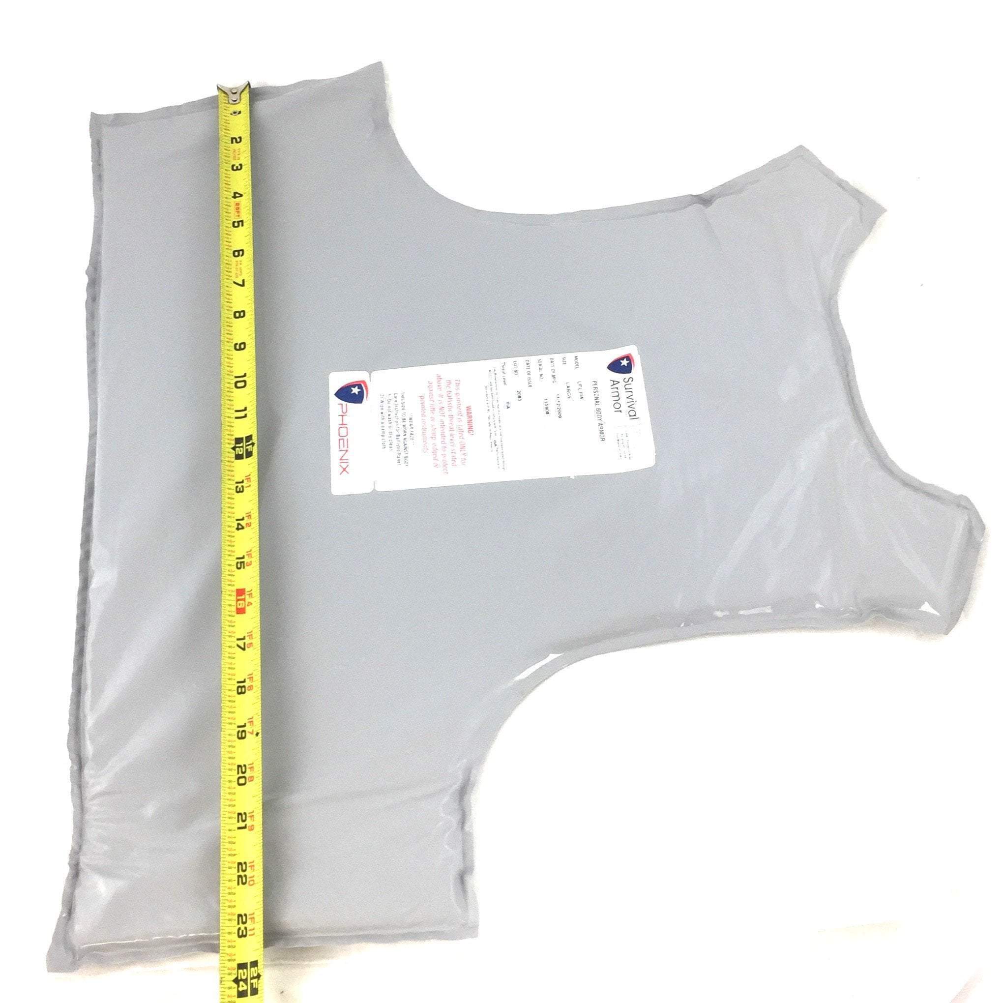 Survival Armor Phoenix Personal Body Armor IIIA Inserts, Large