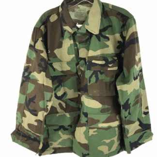 Woodland Camo Coat, US Army Military Combat BDU Uniform Shirt