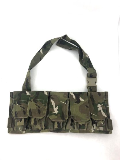 Advanced Warfighting Solutions, 6 Magazine Chest Rig, Multicam Front