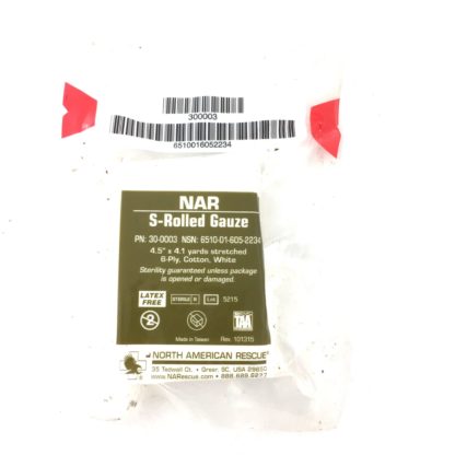 North American Rescue S-Rolled Gauze barcode