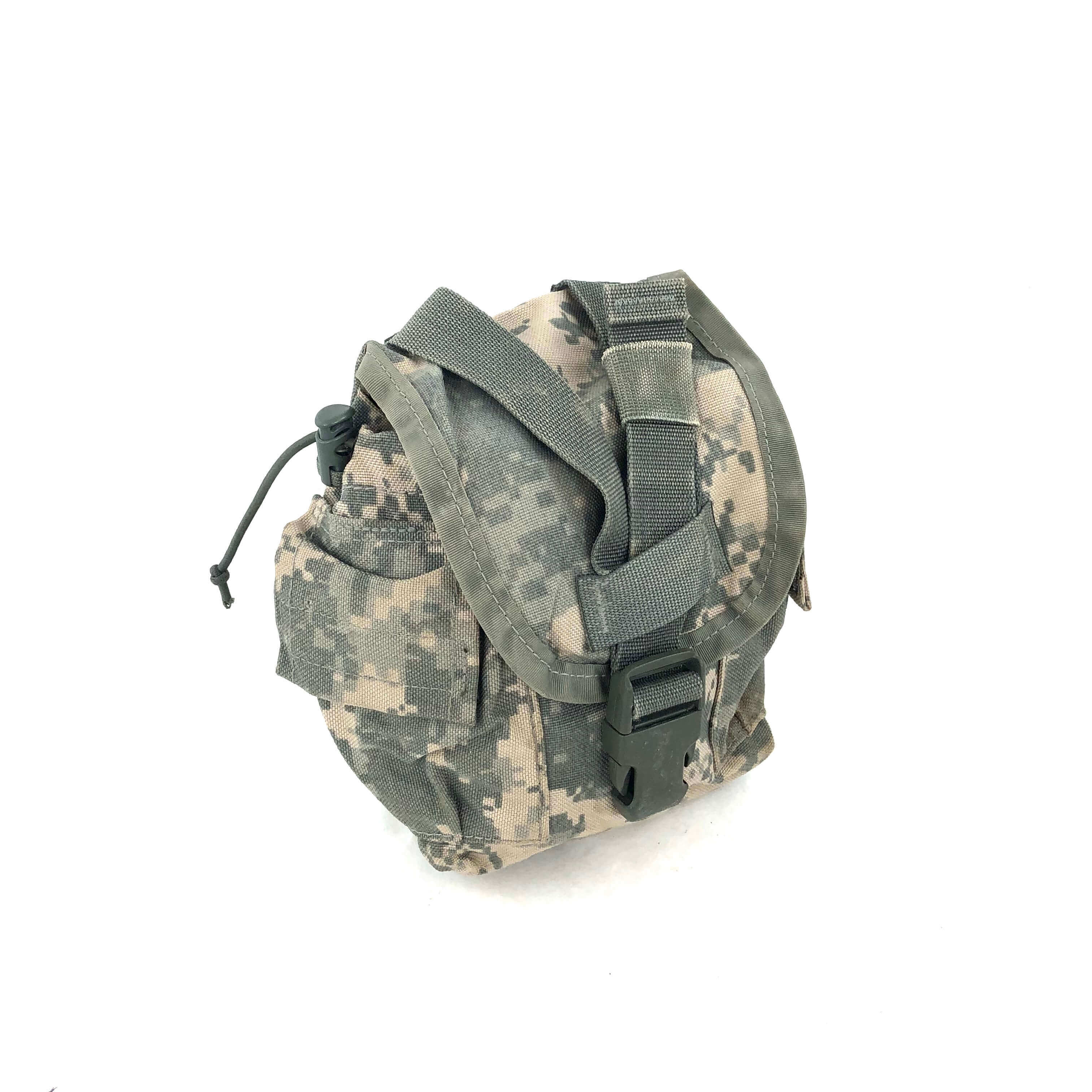 MOLLE II 1 QUART CANTEEN & GENERAL PURPOSE POUCH GOOD CONDITION DIGITAL ACU