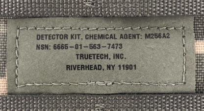 M256A2 Chemical Detector Kit Label