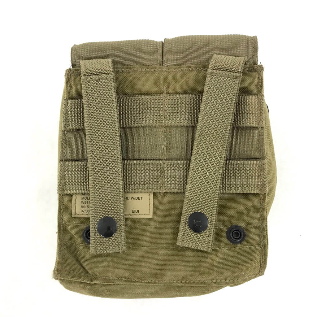 Set of 2 New Molle ll Desert 3 Color Tan Sustainment Utility Saw Ifak GI Pouches 