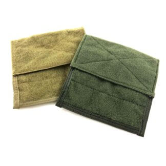 These pouches come in khaki and ranger green.