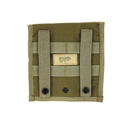 Used Eagle Industries Admin Pouch, Khaki, Back View