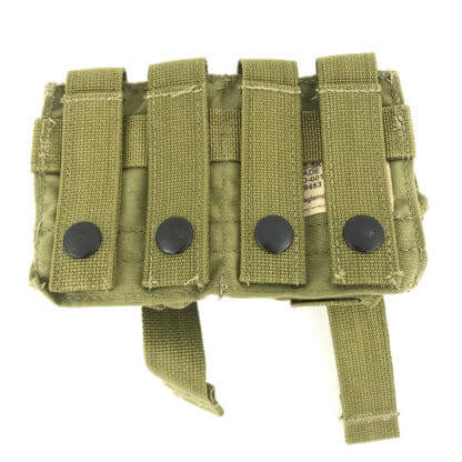Used Eagle Industries Double Frag Grenade Pouch, Khaki Back