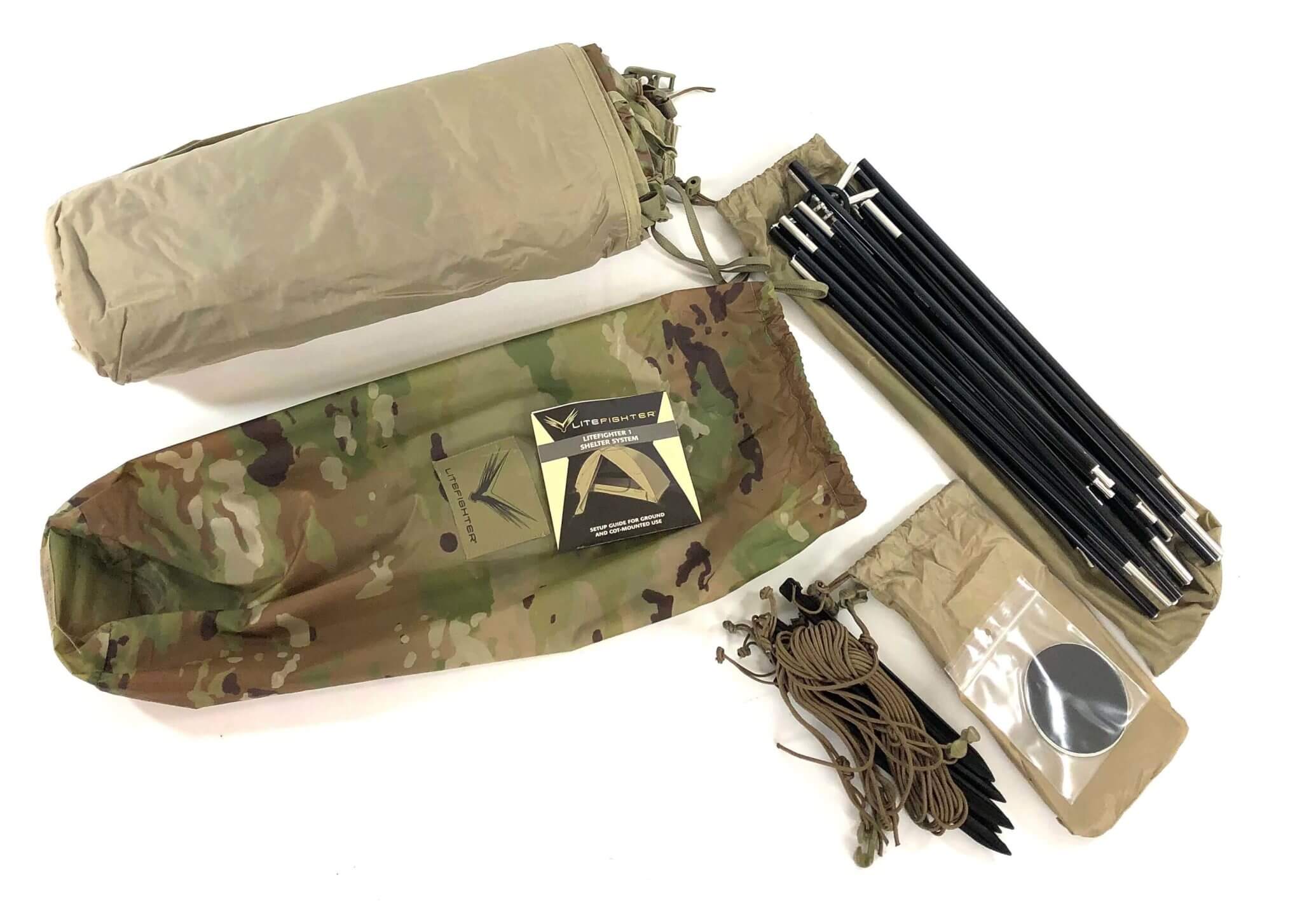 USGI Litefighter 1 Individual Shelter System, OCP - Venture Surplus