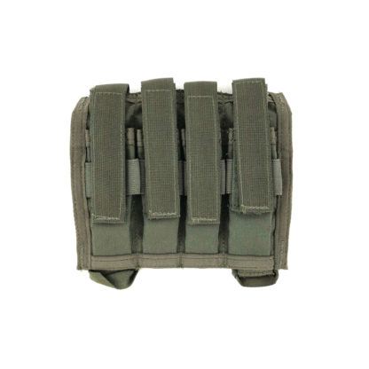 Paraclete Quad 9mm Magazine Pouch, Smoke Green front