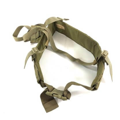 Used Eagle Industries War Belt With Suspenders, Khaki Waist