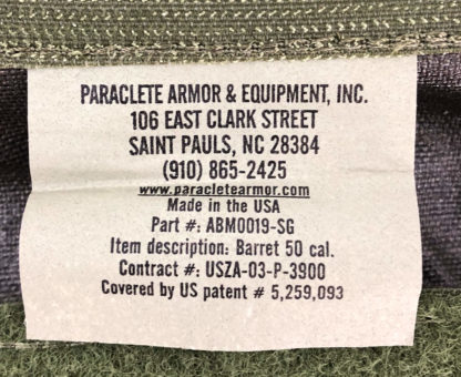 Paraclete Barrett .50 Cal Pouch, Smoke Green Label