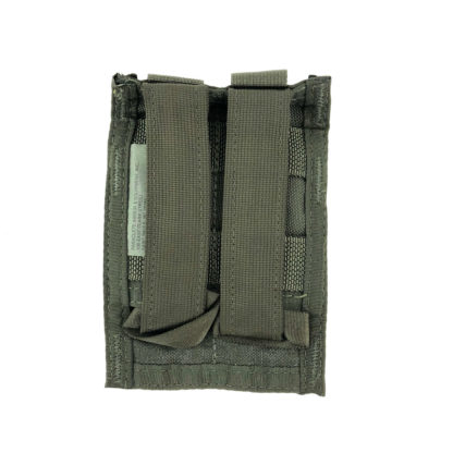 Paraclete Double 9mm Magazine Pouch, Smoke Green Back