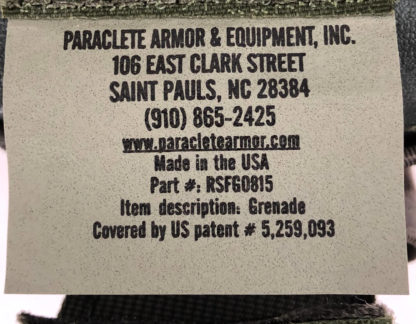 Paraclete Grenade Pouch, Smoke Green Label