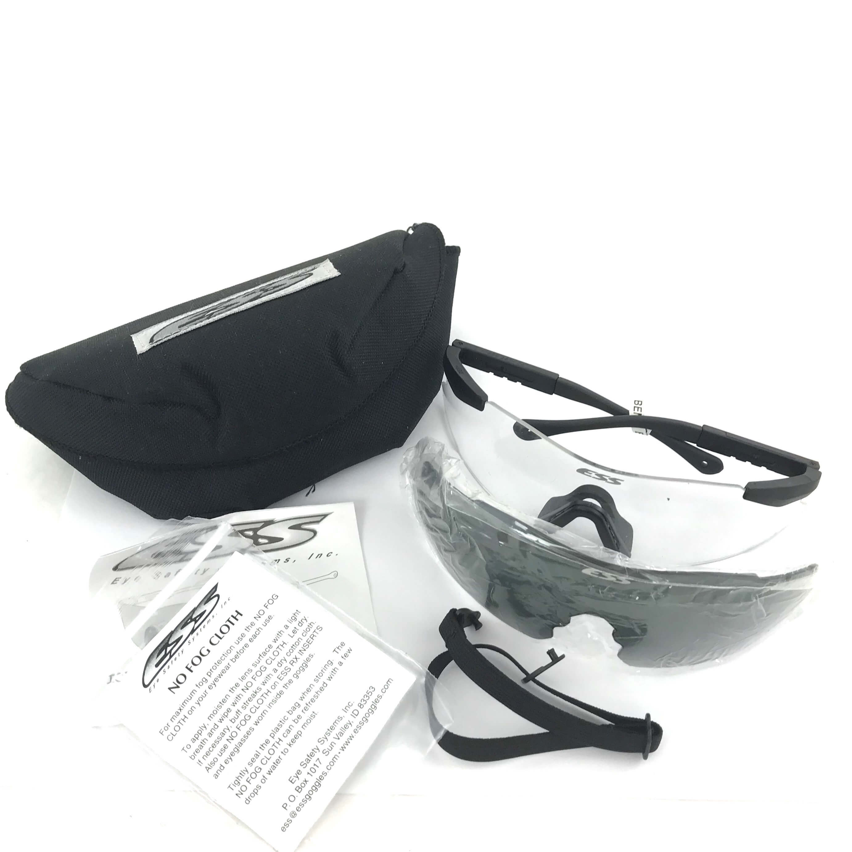 ESS ICE 2.4 Ballistic Eyeshield w/ Pouch - FAST Delivery, Order Now!