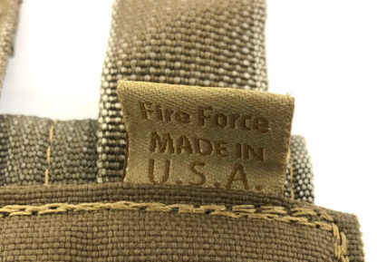 Set of 2 Used USMC Fire Force Double Mag Pouches, Label
