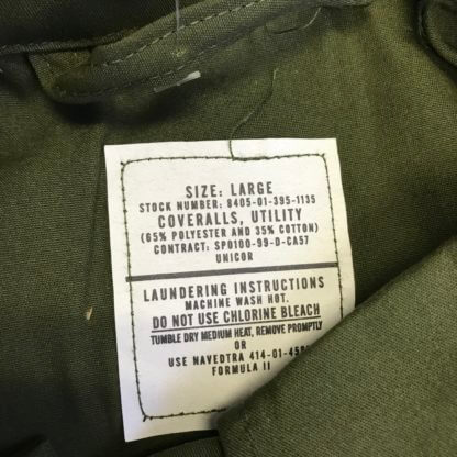 Military Coverall Tag