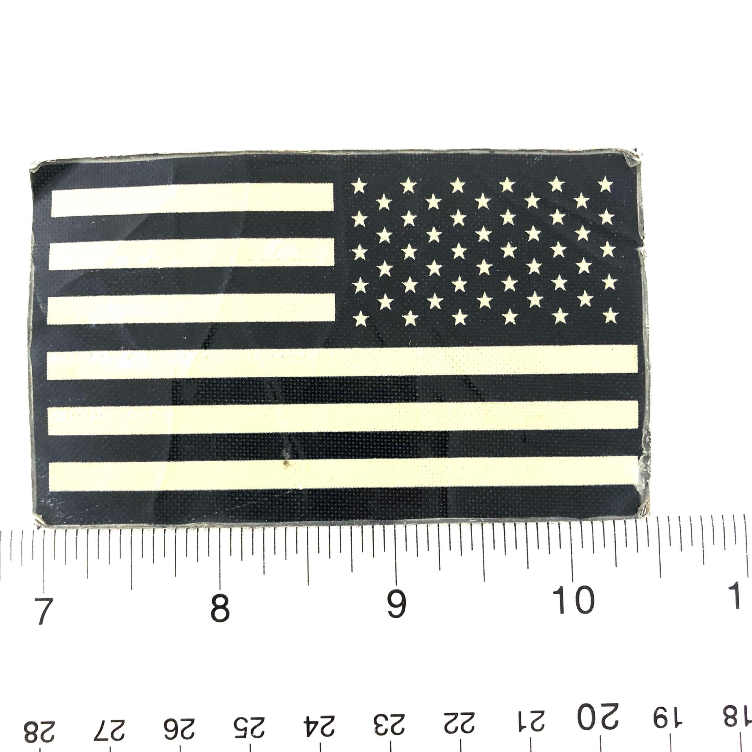 AUTHENTIC US MILITARY IR INFRARED REFLECTIVE Forward US FLAG HOOK & LOOP PATCH 