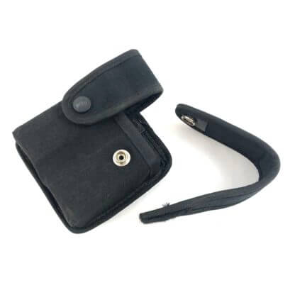 Used Uncle Mikes Sidekick Double Pistol Mag Belt Pouch Open