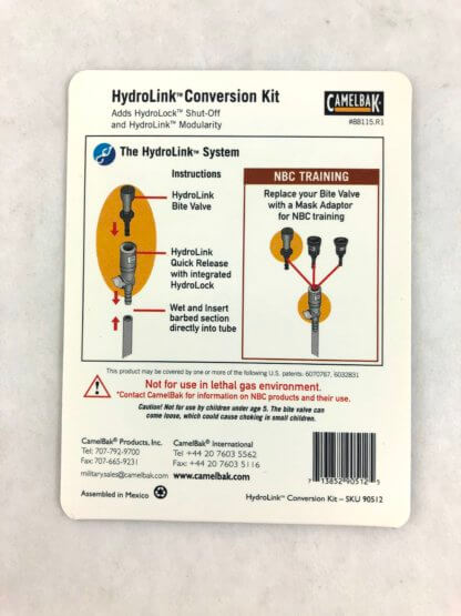 Camelbak Hydrolink Conversion Kit Instructions