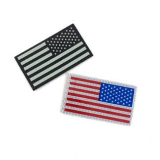 Military IR Flag Velcro® Patch, Reverse - Overall View