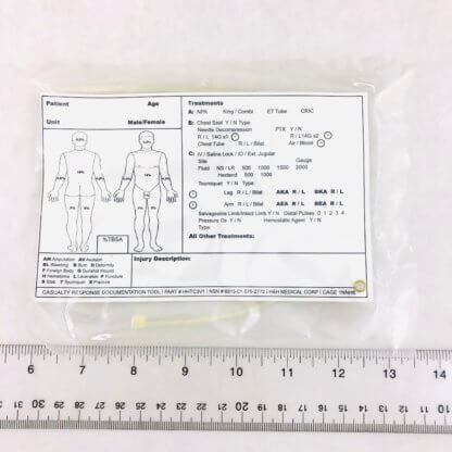 H&H Casualty Response Cards - Measurement